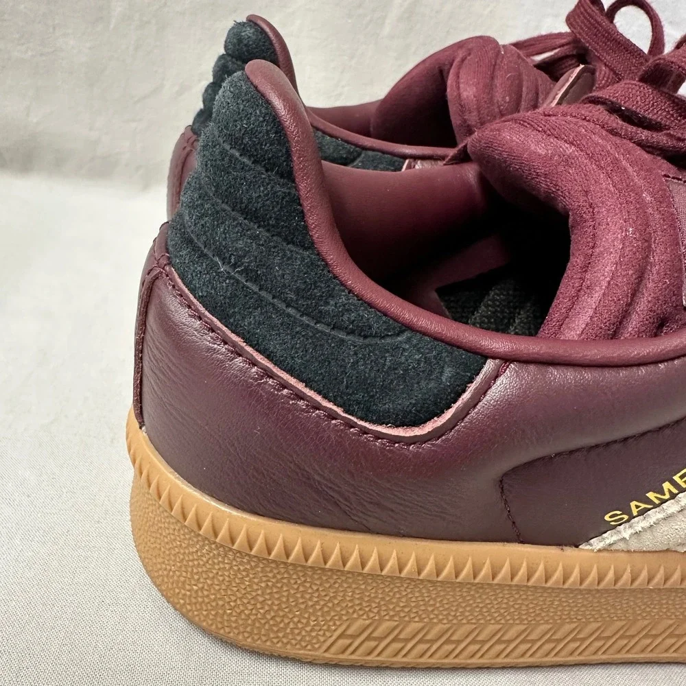 adidas Samba XLG‎ Athletic Shoe - Maroon/Wonder Beige/Gum Men's Size 8